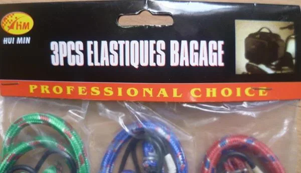 Cinghie elastiche per bagagli «3PCS ELASTIQUES BAGAGE ('3 pieces elasticated luggage straps')» — foto 3 dell'alert A12/0389/16
