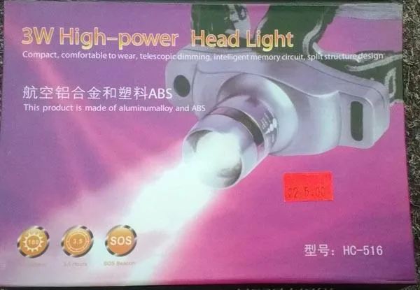 Torcia della testa «3W High-Power Headlight» — foto 2 dell'alert A11/0093/15