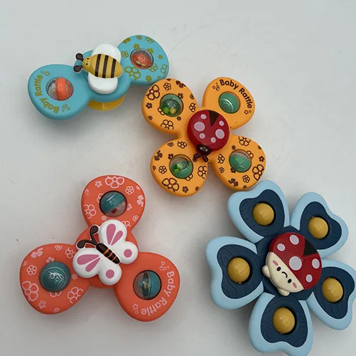 Giocattolo dello spinner «4 pack spinners for babies, suction cup baby spinner toy» (DXPETA)