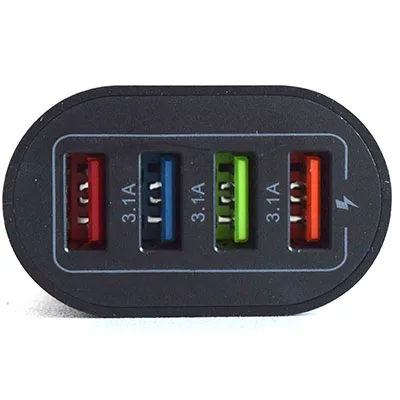 Caricabatterie USB «4 USB FAST CHARGER, 4 port USB Travel Charger 6.2A» — foto 2 dell'alert A11/00154/24