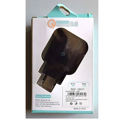 Caricabatterie USB «4 USB FAST CHARGER, 4 port USB Travel Charger 6.2A» — foto 4 dell'alert A11/00154/24