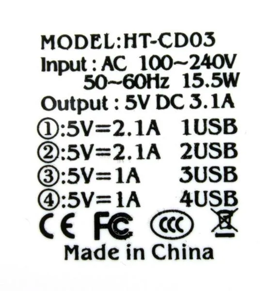 Caricabatterie USB «4 USB Power Adapter» — foto 3 dell'alert A12/1593/18