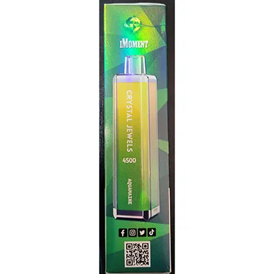 Sigaretta elettronica monouso «4500 AQUAMANIE Banana Ice» (CRYSTAL Jewels)