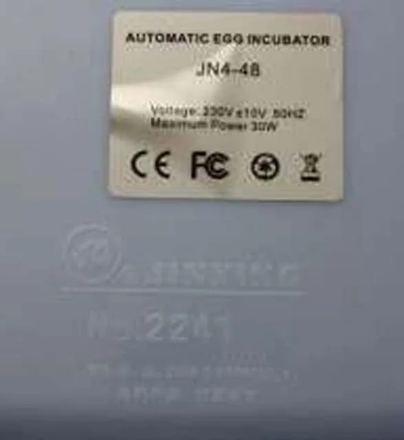 Incubatrice di uova «48 Egg Automatic Egg Incubator» — foto 2 dell'alert A11/0111/14