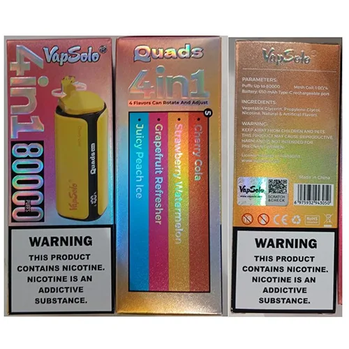 Sigaretta elettronica monouso «4in1 80000 PUFFS 5% NICOTINE» — foto 4 dell'alert SR/02549/26
