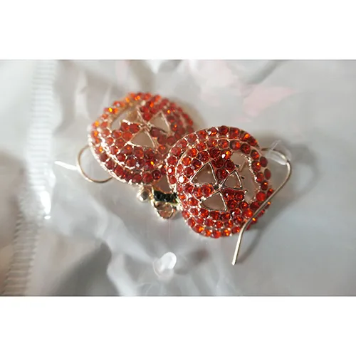 Set di gioielli «4pcs Halloween Schmuck Set Thanksgiving Kürbis Ring Halskette Ohrringe für Frauen Strass…» — foto 2 dell'alert A12/03176/24