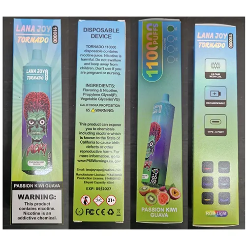 Sigaretta elettronica monouso «5 % NICOTINE, 110000 puffs» — foto 2 dell'alert SR/02605/26