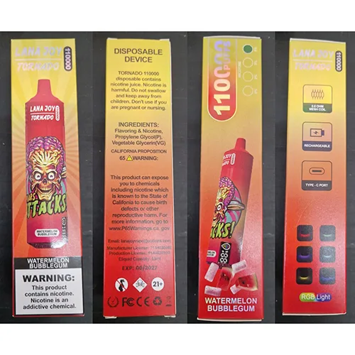 Sigaretta elettronica monouso «5 % NICOTINE, 110000 puffs» — foto 3 dell'alert SR/02605/26