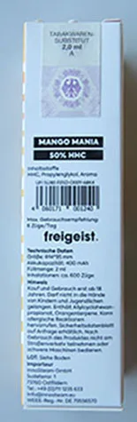 Sigaretta elettronica monouso «50% HHC Mango Mania, Cactus Kush, Lemon OG, Grape Stuff, Sugar Rush» — foto 2 dell'alert A12/01842/23