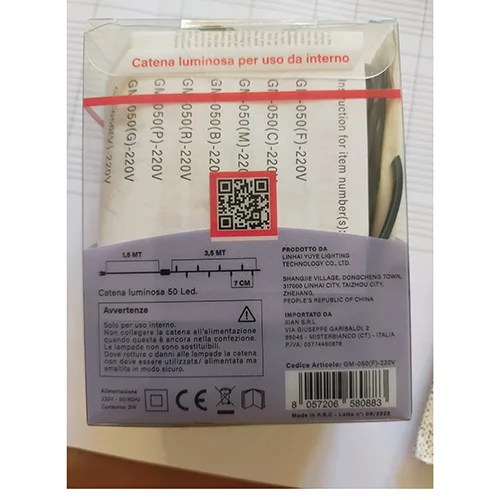 Catena di illuminazione «50 led» — foto 1 dell'alert SR/00823/25