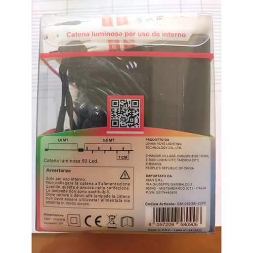 Catena di illuminazione «50 led» — foto 3 dell'alert SR/00823/25