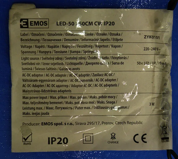 Catena di illuminazione «50 LED LIGHTS / Christmas LED Lights» (EMOS)