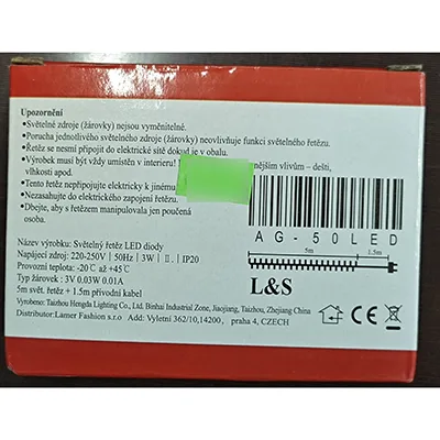 Catena di illuminazione «50 LED vánoční světelné řetěz» — foto 2 dell'alert A12/02813/24
