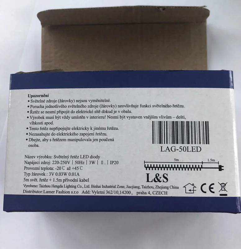 Catena di illuminazione «50 LED VANOCNI SVETELNY RETEZ» — foto 3 dell'alert A12/01079/20