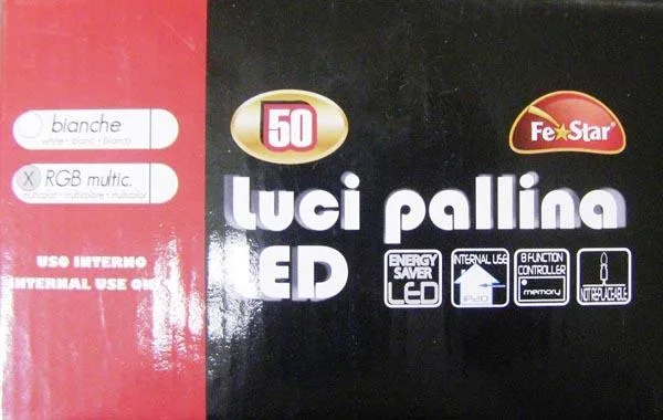 Catena di illuminazione «50 Luci Pallina Led» — foto 1 dell'alert A12/0298/16