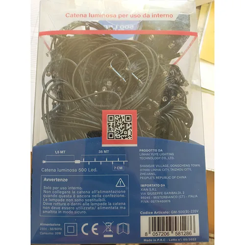 Catena di illuminazione «500 Led» — foto 3 dell'alert SR/00827/25