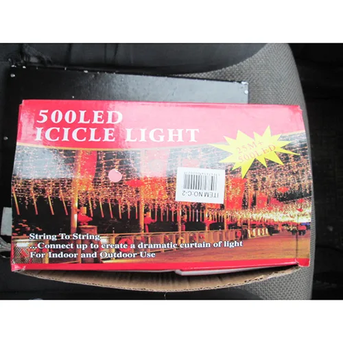 Catena di illuminazione «500 LED ICICLE 25M+500LED» — foto 2 dell'alert SR/03199/25