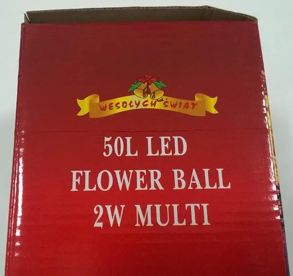 Catena di illuminazione «50L LED Flower Ball 2W Multi» — foto 2 dell'alert A12/0590/17