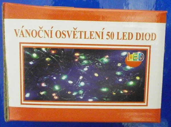 Catena di illuminazione «50LED Multi Colour Chaser Lights / VÁNOCNÍ OSVETLENÍ 50 LED DIOD» — foto 2 dell'alert A12/0491/15