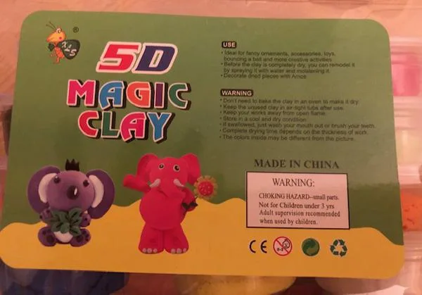 Modellazione di argilla «5D Magic Clay / Clay Super Light» (XLS)