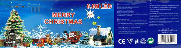 Catena di illuminazione «6.6M LED MERRY CHRISTMAS» — foto 2 dell'alert A12/01345/21