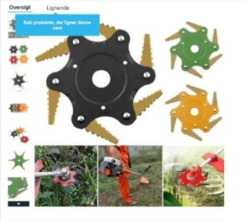 Attacco di taglio a falda per spazzole «6 Blades Grass Cutter Trimmer Head» — foto 1 dell'alert A12/01427/20