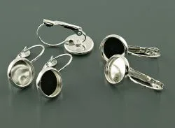 Orecchini in bianco «6 Brisuren in silberfarben für 10mm Cabochons» — foto 1 dell'alert A12/00554/20