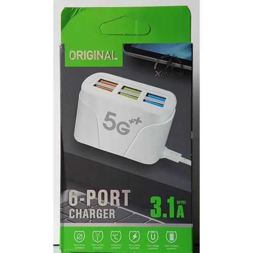 Caricabatterie USB «6-PORT CHARGER» — foto 2 dell'alert SR/02598/26