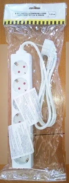 Cavo di estensione «6 Sockets Extension Cord» — foto 2 dell'alert A12/1372/16