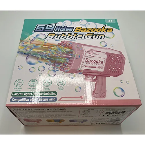 Pistola a bolle giocattolo «69 Holes Bazooka Bubble Gun» — foto 3 dell'alert SR/00491/25
