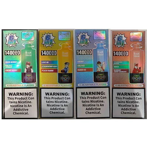 Sigaretta elettronica monouso «6in1 140000 PUFFS 2% NICOTINE» (RENdM TORNADO)