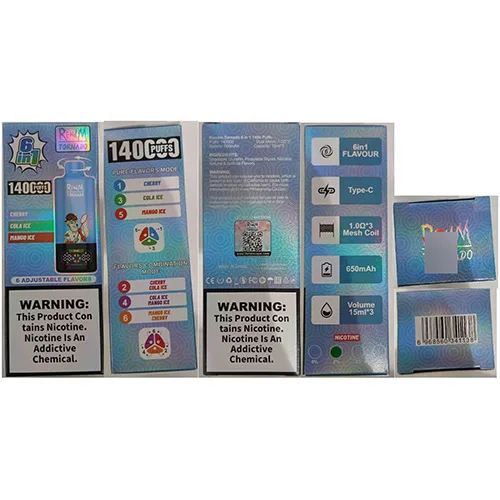 Sigaretta elettronica monouso «6in1 140000 PUFFS 2% NICOTINE» — foto 4 dell'alert SR/02647/26