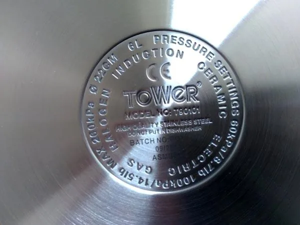 Pentola a pressione «6Litre Stainless Steel Pressure Cooker» — foto 2 dell'alert A12/1049/19