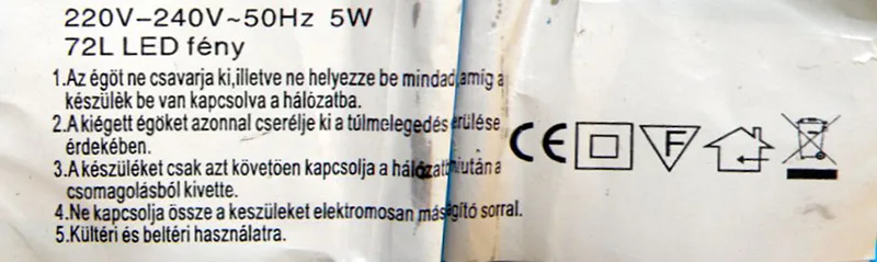 Catena di illuminazione «72L LED fény» — foto 3 dell'alert A12/01780/20