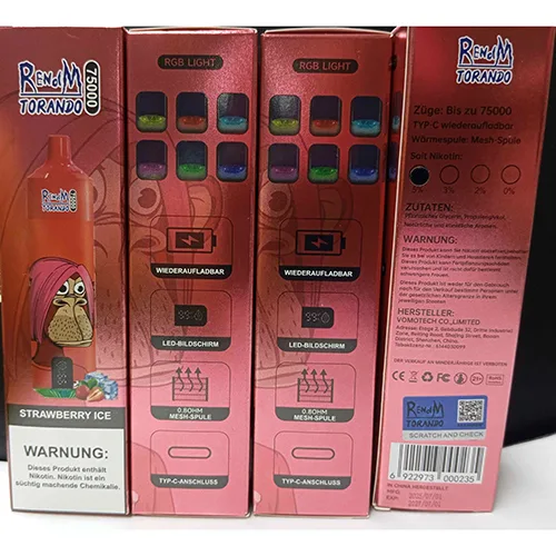 Sigaretta elettronica monouso «7500» (RENdM TORANDO)