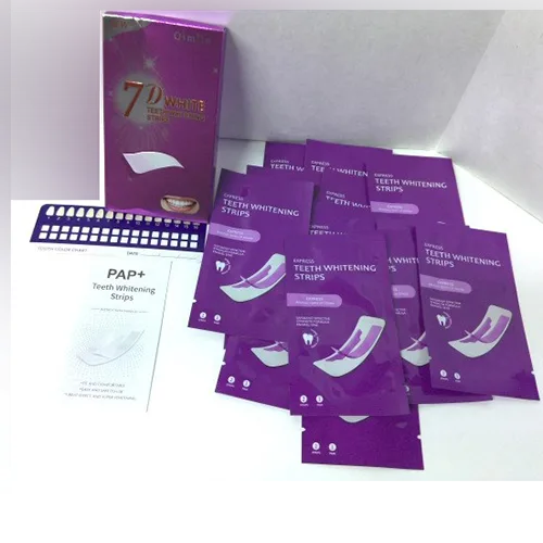 Strisce sbiancanti per denti «7D Teeth whitening strips» (D white)