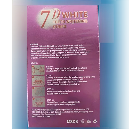 Strisce sbiancanti per denti «7D Teeth whitening strips» — foto 2 dell'alert SR/01780/26