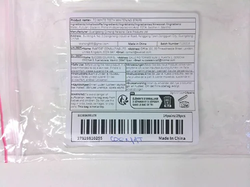 Strisce sbiancanti per denti «7D Teeth whitening strips» — foto 3 dell'alert SR/01780/26
