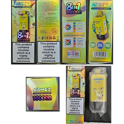 Sigaretta elettronica monouso «8 ADJUSTABLE FLAVORS 8in1 160000 PUFFS» — foto 3 dell'alert SR/02604/26