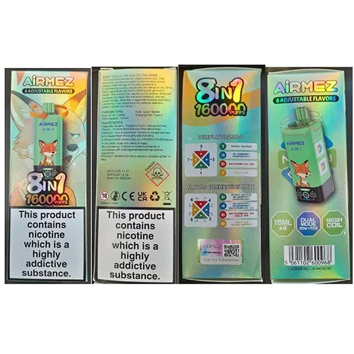 Sigaretta elettronica monouso «8 ADJUSTABLE FLAVORS 8in1 160000 PUFFS» — foto 4 dell'alert SR/02604/26