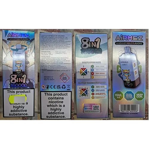 Sigaretta elettronica monouso «8 ADJUSTABLE FLAVORS, 8in1, 160000 puffs» — foto 4 dell'alert SR/02648/26