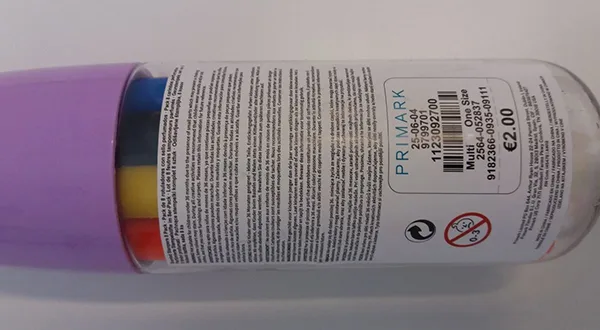 Penne a punta di feltro «8 scented stampers» (Primark)