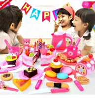 Set di giochi da cucina «80pcs Cutting Cake Food Toys Kids Kitchen Pretend Play Toy Kid Birthday Gift»