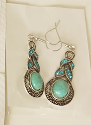 Orecchini «925 Silver Jewelry Set Bohemian Turquoise» — foto 2 dell'alert A12/01673/23