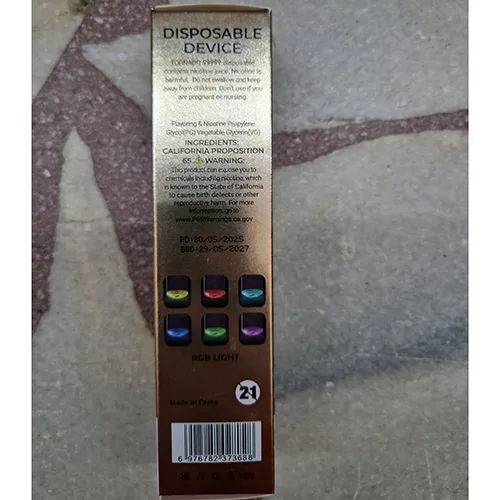 Sigaretta elettronica monouso «99999, 5% NICOTINE» — foto 4 dell'alert SR/02589/26