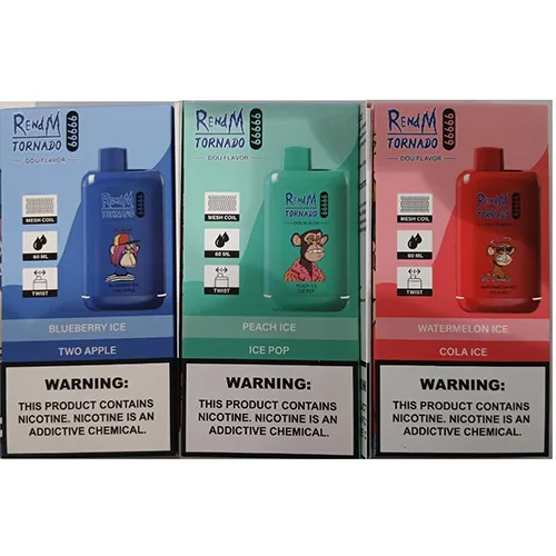 Sigaretta elettronica monouso «99999 PUFFS NICOTINE 2% 60ML» (RENdM TORNADO)
