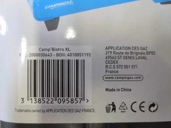 Stufa a gas portatile «a) Camp Bistro XL and b) Camp Bistro XL Stopgaz» — foto 3 dell'alert A11/0036/18