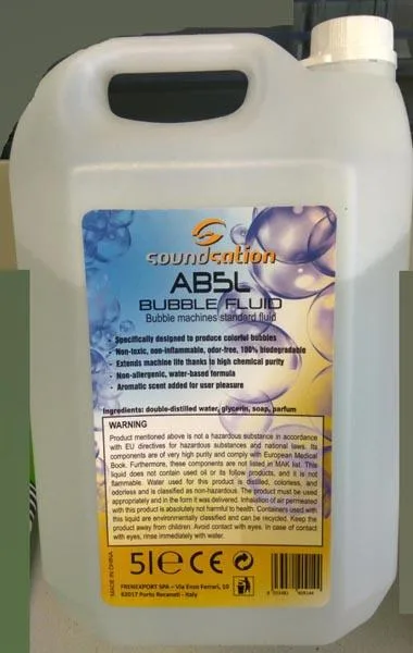 Sapone bolla giocattolo liquido «AB5L Bubble Fluid» (soundsation)