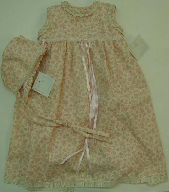 Abito lungo del bambino e cofano &amp; #13; &amp; #13; (NIÑAS NIÑOS)