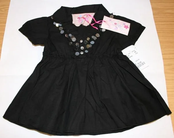 Abito per bambini, 100 % cotone tessuto per bambini (Sugar Pink)